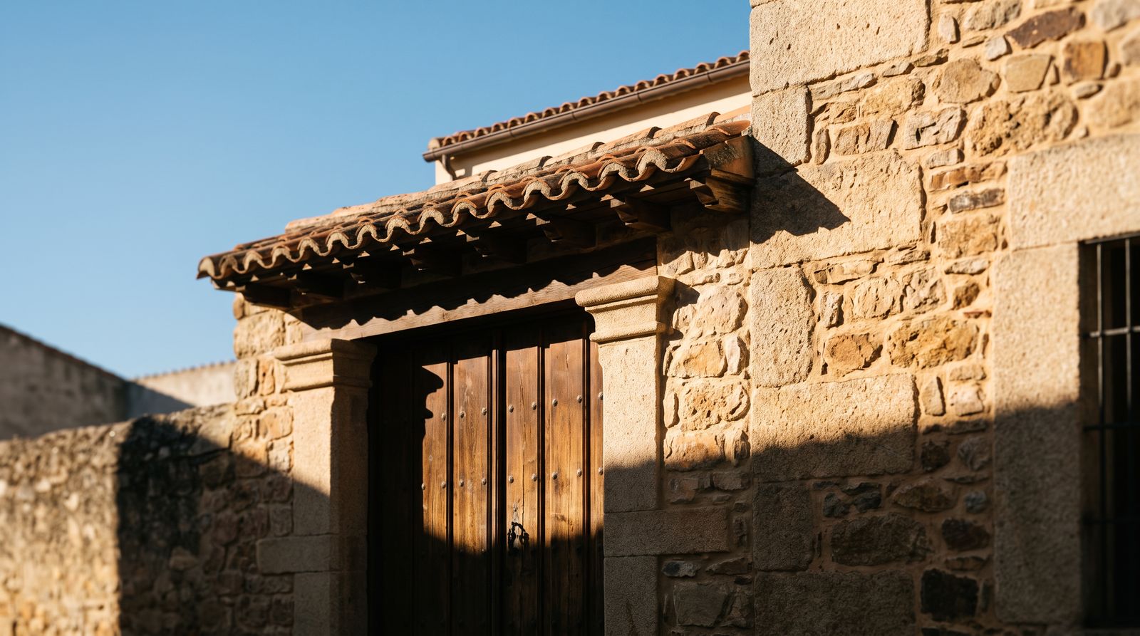 Fachada de piedra de una casa en venta con Gevase